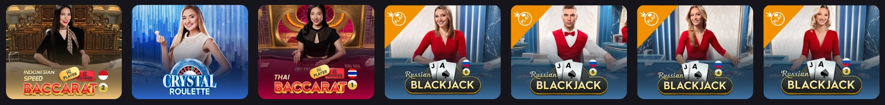 Live casino games with professional dealers at FreshBet